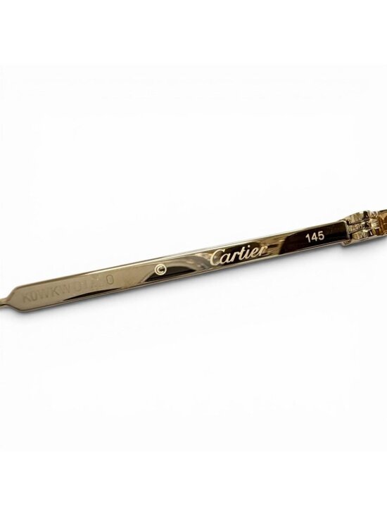 Cartier C de Cartier Two Bridge Sunglasses Gold Black Demo Lens Eyewear main image 10